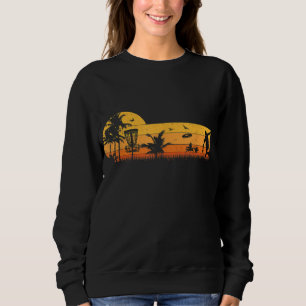 Sweatshirt Retro Vintage Frisbee Golf Player Design Disque Go