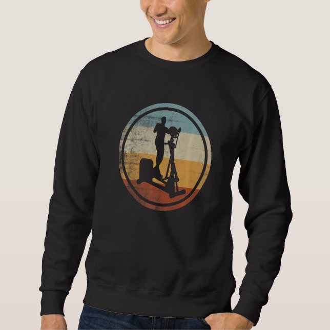 Sweatshirt Retro Vintage Gym Crosstrainer Cardio Training   (Devant)