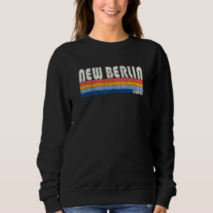 Sweatshirt Retro Vintage les années 70 80s Style New Berlin I