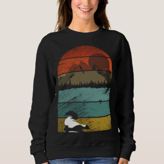 Sweatshirt Retro vintage Skunk  and cute animal