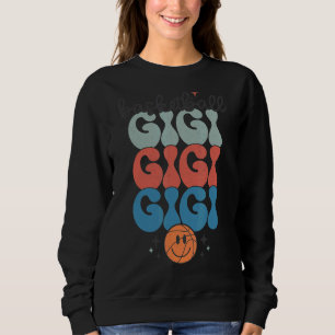 Sweatshirt Retro Vintage Smile Face Basket Gi Gi Jeu