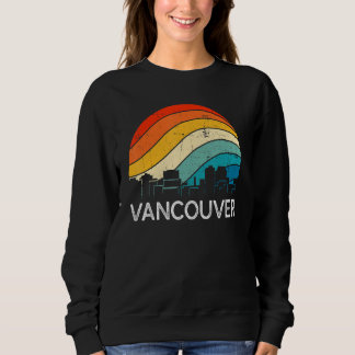 Sweatshirt Retro Washington Vancouver Skyline Vintage Urban S