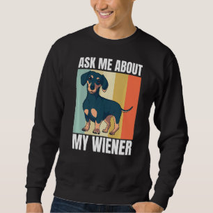 Sweatshirt Retro Wiener Chien Graphisme Dachshund Weiner