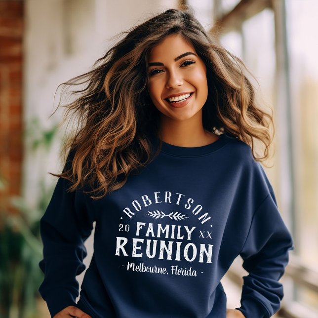 Sweatshirt Retrouvailles familiales personnalisées rustiques  (Créateur téléchargé)