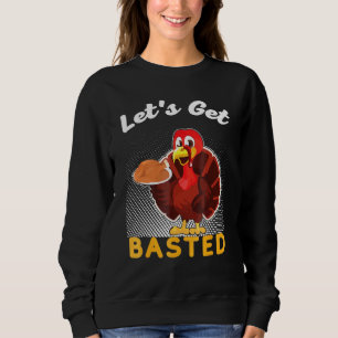 Sweatshirt Retrouvons-nous basted Thanksgiving Costume jambe 