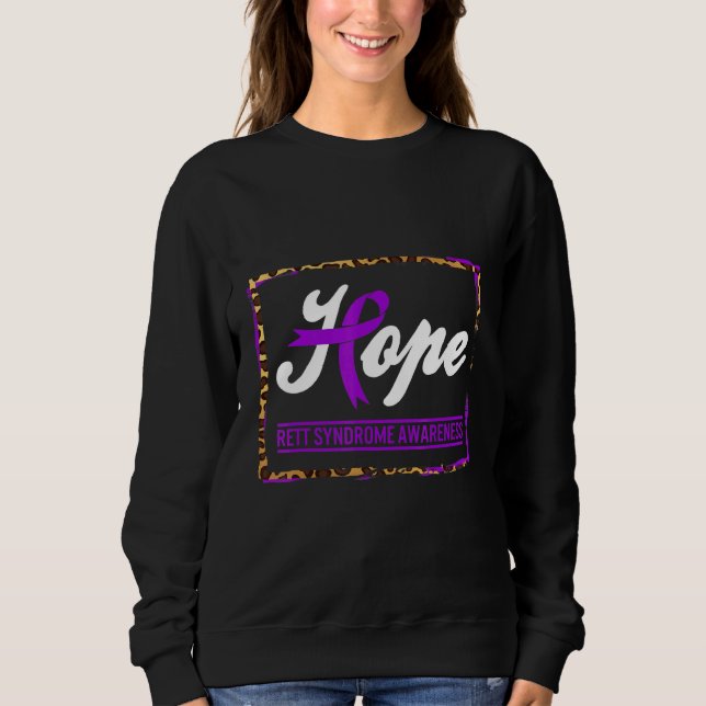 Sweatshirt Rett Syndrome Sensibilisation Espérance Guerrier S (Devant)