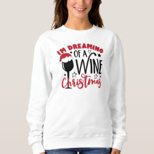Sweatshirt Rêve de Noël au vin