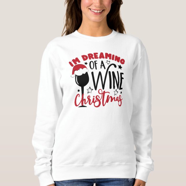 Sweatshirt Rêve de Noël au vin  (Devant)