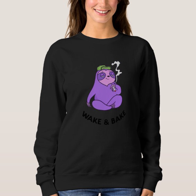 Sweatshirt Réveil et cuisson  Fumeur  Panda mignon Fumeur de  (Devant)