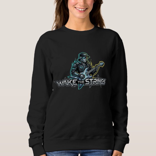 Sweatshirt Réveillez Les Cordes Art Rétro Futur (Devant)