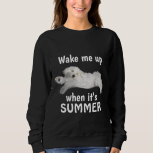 Sweatshirt Réveillez-moi quand c'est été drôle maltais