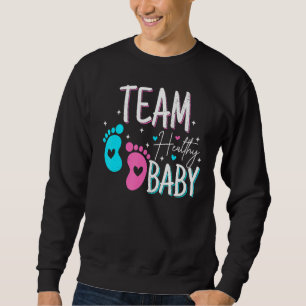 Sweatshirt Révélation Drôle De Genre De L'Équipe Bébé Sain Pa