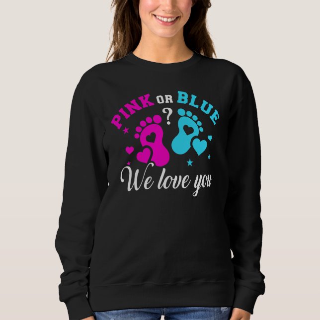Sweatshirt Révéler le genre Nous t'aimons (Devant)