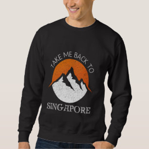 Sweatshirt Revenez À Singapour Vintage Singapore Vacati