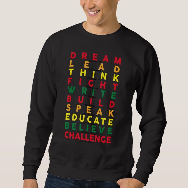 Sweatshirt Rêver Comme Martin Plomb Comme Harriet Proud Black (Devant)