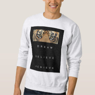 Sweatshirt Rêver Croire Réussir Motivationnel Hommes