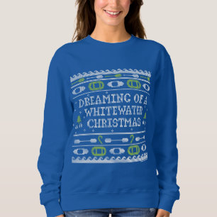 Sweatshirt Rêver d'un doux pull de Noël blanc