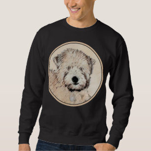 Sweatshirt Revêtu doux Roue Peinture Terrier Art original