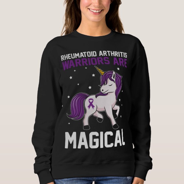 Sweatshirt Rheumatoid Arthritis Warriors Are Magical Awarenes (Devant)