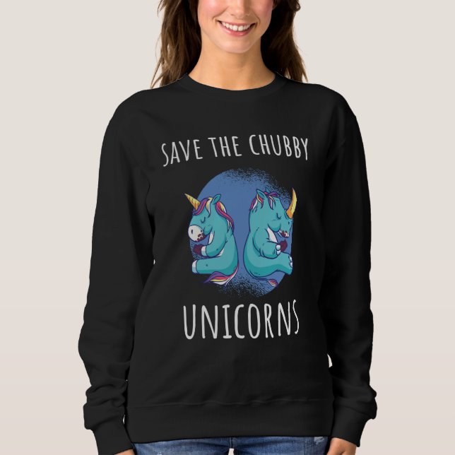 Sweatshirt Rhino unicorn animal  1 (Devant)