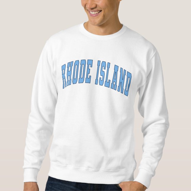 Sweatshirt Rhode Island Vintage Varsity College Style (Devant)