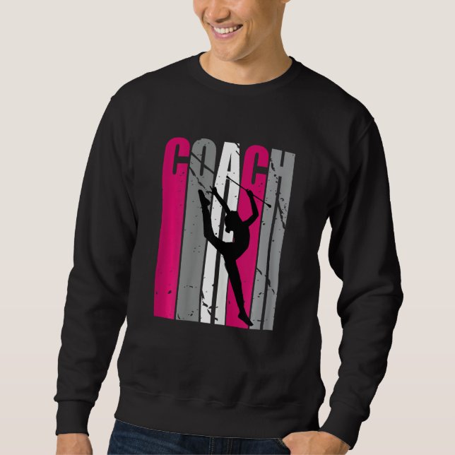 Sweatshirt Rhythmic Gymnastics Coach Instructor Teacher Retro (Devant)