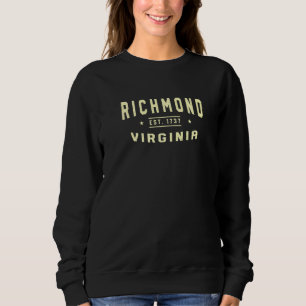 Sweatshirt Richmond Virginia 1737 Va Américain Richmonder Usa