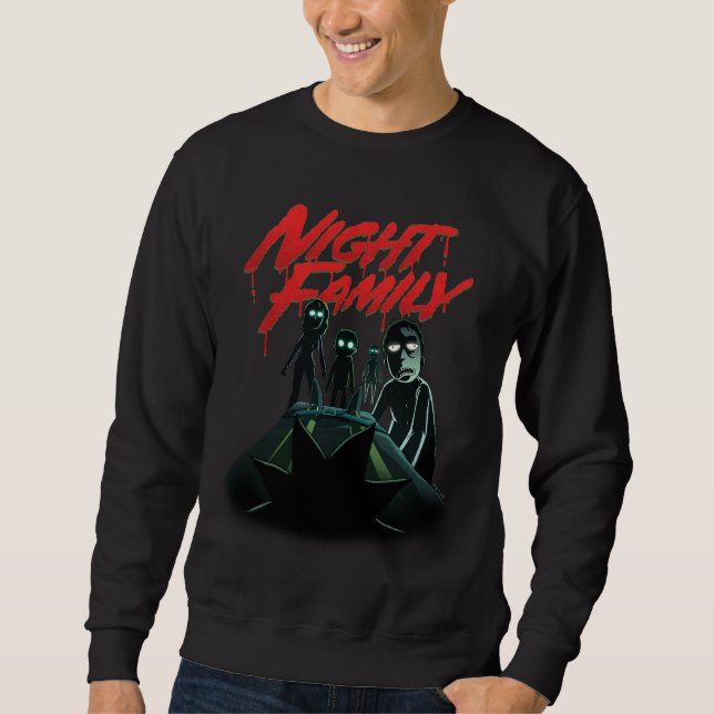 Sweatshirt RICK ET MORTY™ | Famille de nuit (Devant)