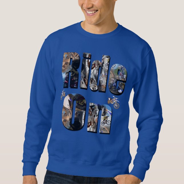 Sweatshirt Ride On, Moto Photo Logo, (Devant)