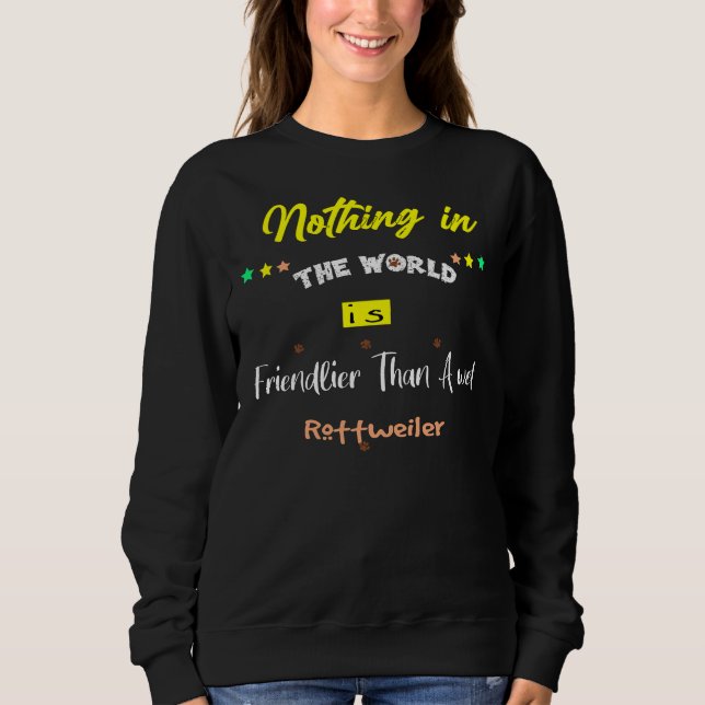 Sweatshirt Rien Dans Le Monde N'Est Plus Amical Qu'Une Rotte  (Devant)