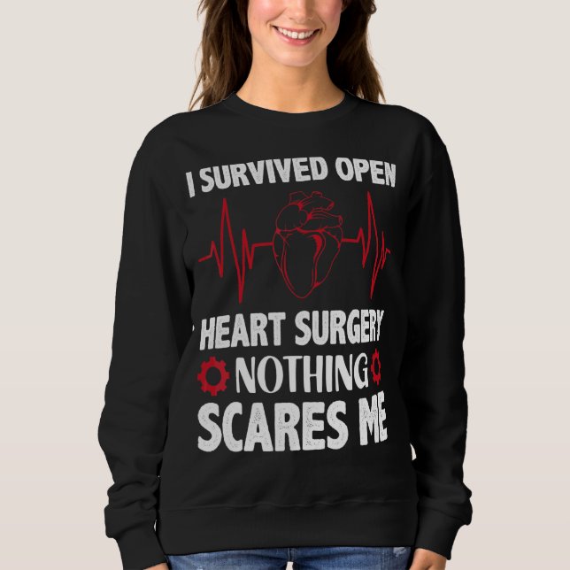 Sweatshirt Rien N'A Peur Moi Contourner Open Heart Chirurgie  (Devant)
