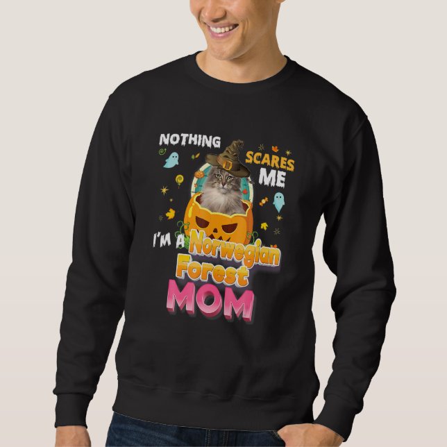 Sweatshirt Rien N'A Peur Moi Je Suis Un Norvégien Chat Maman  (Devant)