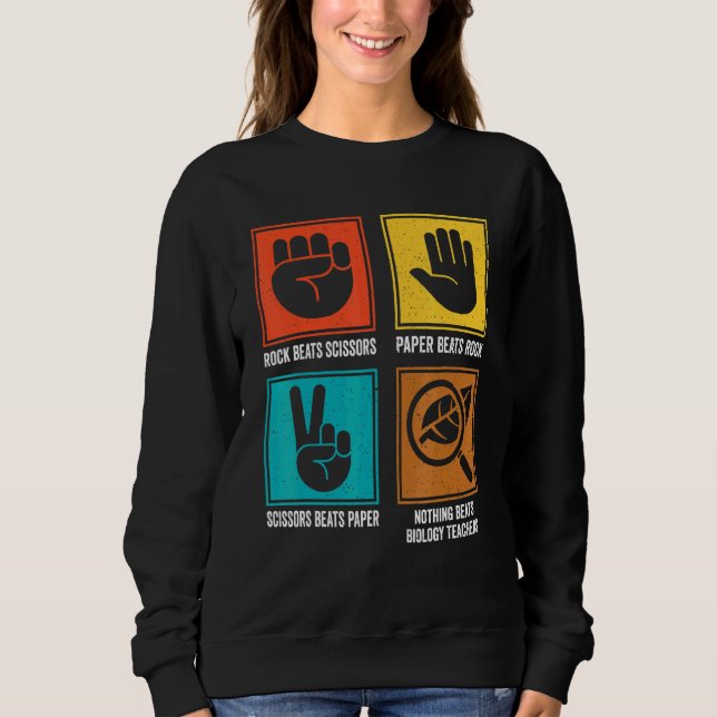 Sweatshirt Rien ne vaut l'anatomie du professeur de biologie  (Devant)
