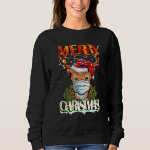 Sweatshirt Rinder Dans Les Lunettes De Soleil Portant Le Masq