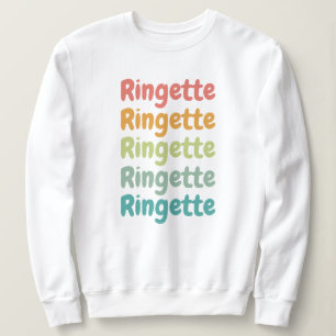 Sweatshirt Ringette Cute Retro Lecteur Ringette Cadeaux
