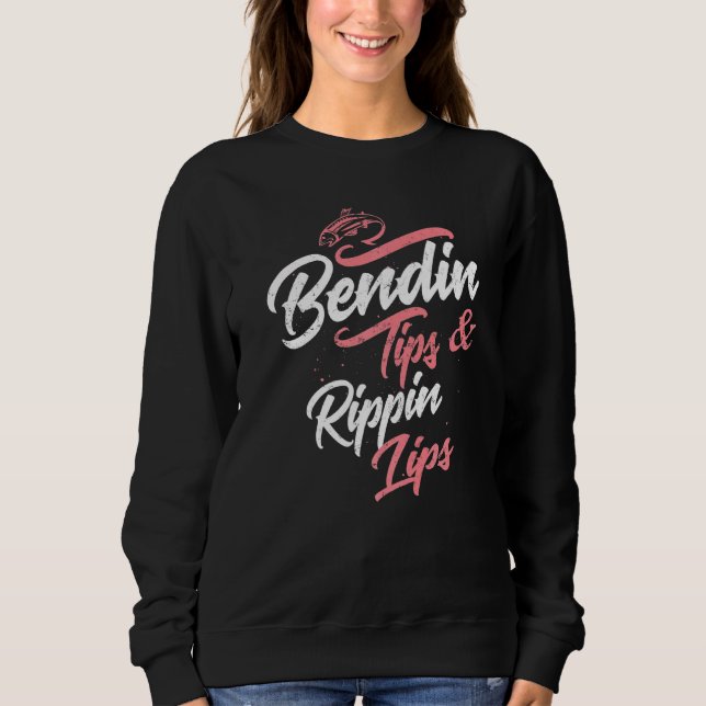 Sweatshirt Rippin Lips Bass Pro Pêche Hommes Femmes Pêcheurs (Devant)