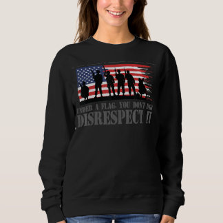 Sweatshirt Risqué de rentrer à la maison sous le drapeau ne m