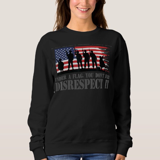 Sweatshirt Risqué de rentrer à la maison sous le drapeau ne m (Devant)