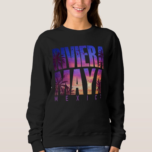 Sweatshirt Riviera Maya Beach Summer Vacation Matching Family (Devant)