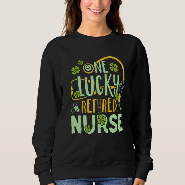 Sweatshirt Rn Doctor Lucky Leaf Irlande Irish St Patrick Ret (Devant)