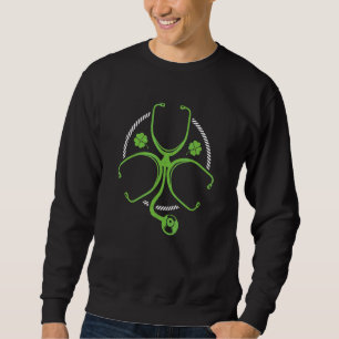 Sweatshirt Rn Doctor Nurse Lucky Leaf Irlande Irish St Patri