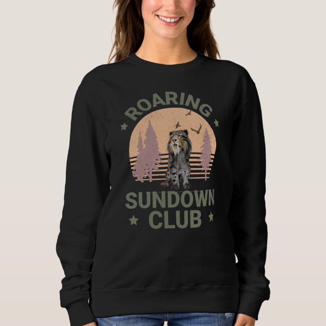 Sweatshirt Roaring Sundown Club Sabertooth Tiger (Devant)