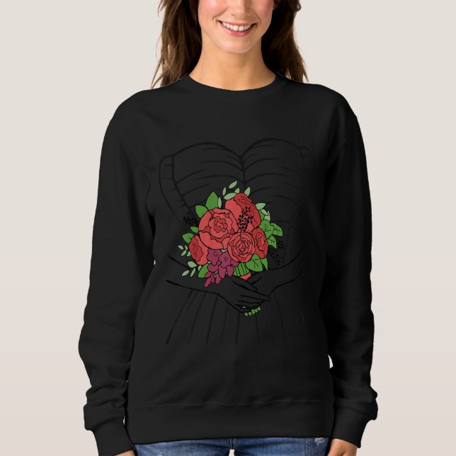 Sweatshirt Robe de Mariée Corset de Mariage Simple (Devant)