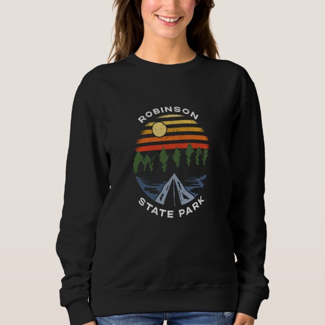Sweatshirt Robinson State Park Massachusetts Camping Souvenir (Devant)