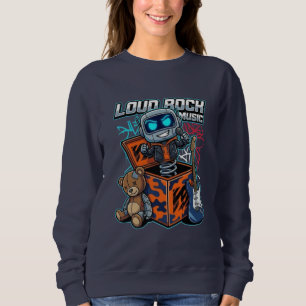 Sweatshirt Robot de musique rock bruyante