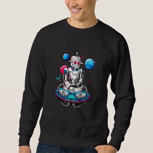 Sweatshirt Robot pour enfants dans l'espace  Animaux de fête  (Devant)