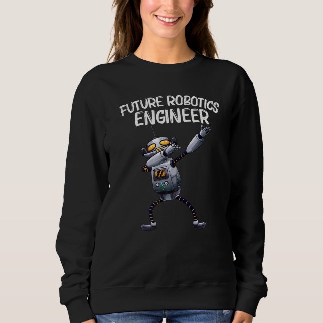 Sweatshirt Robot Pour Hommes Femmes Robotique Technologie Mac (Devant)