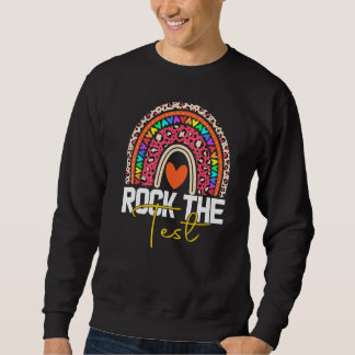 Sweatshirt roche le test jour du test enseignant jour de test