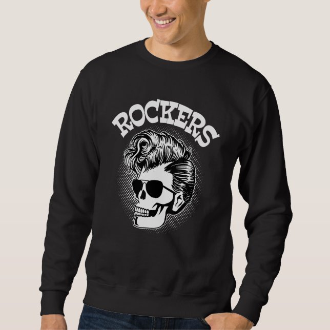 Sweatshirt Roche Rocheuse Vêtements Crâne Psychobilly Rocher  (Devant)