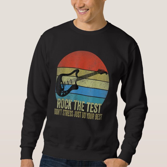 Sweatshirt Rocher Le Test Point Stress Test Day Test Test Day (Devant)